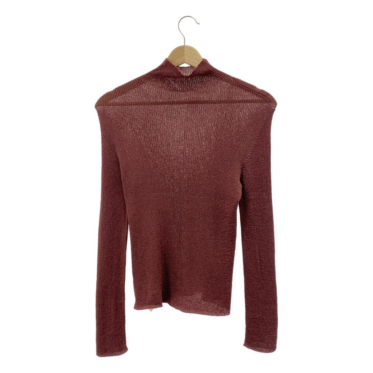 CFCL / シーエフシーエル | 2024AW | RIB LUCENT GLITTER MOCKNECK TOP モックネック ニット | 1 |