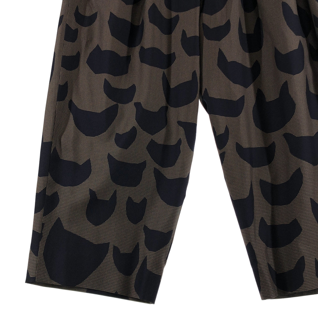 mina perhonen | anone anone | 100% 絲質 | 絲質全印花雙褶寬褲 | 有襯裡 | 38 碼 | 女款