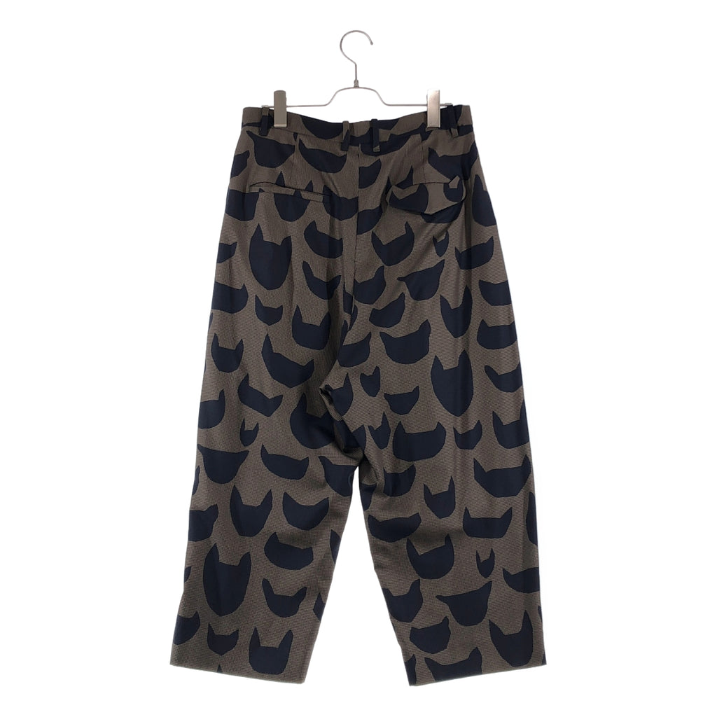 mina perhonen | anone anone | 100% 絲質 | 絲質全印花雙褶寬褲 | 有襯裡 | 38 碼 | 女款