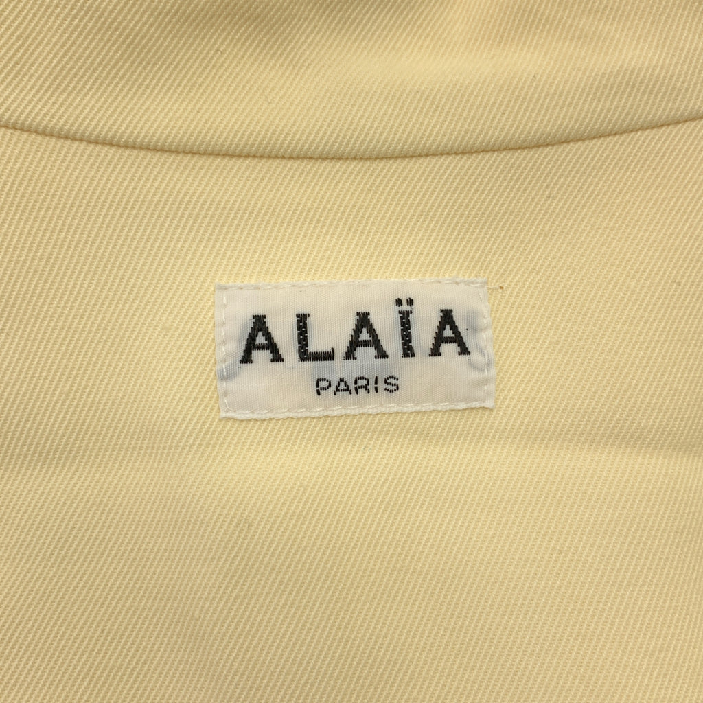 ALAIA / 얼라이어 | 1980s | 레이온 버튼리스 싱글 재킷 | 40 | 여성