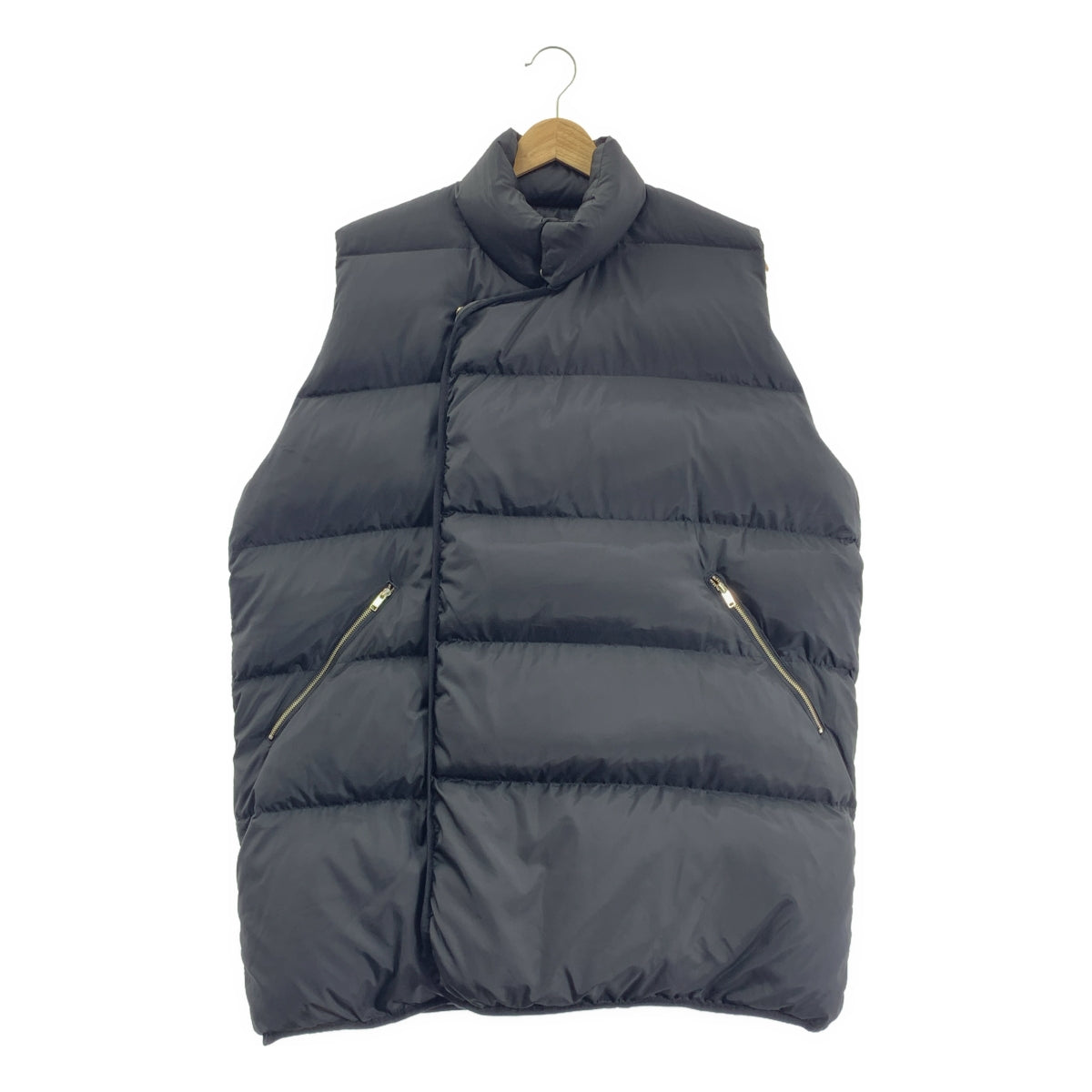 【美品】  NEARBYME / ニアーバイミー | オーバーサイズ ダウン ベスト | S | ブラック | レディース