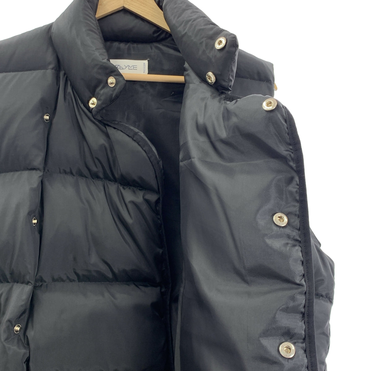 【美品】  NEARBYME / ニアーバイミー | オーバーサイズ ダウン ベスト | S | ブラック | レディース