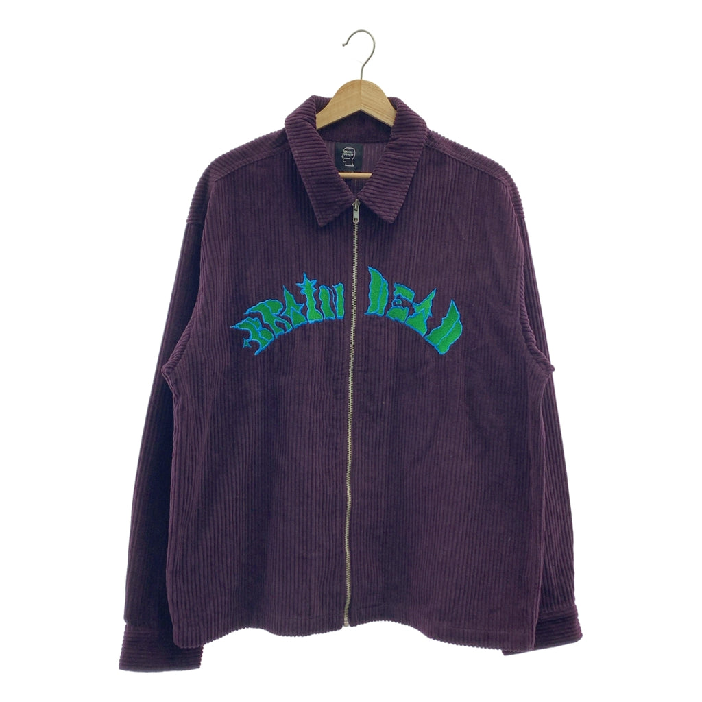 BRAIN DEAD / ブレインデッド | COBBLESTONE CORD SHIRT JACKET コーデュロイジャケット | M | バーガンディー | メンズ