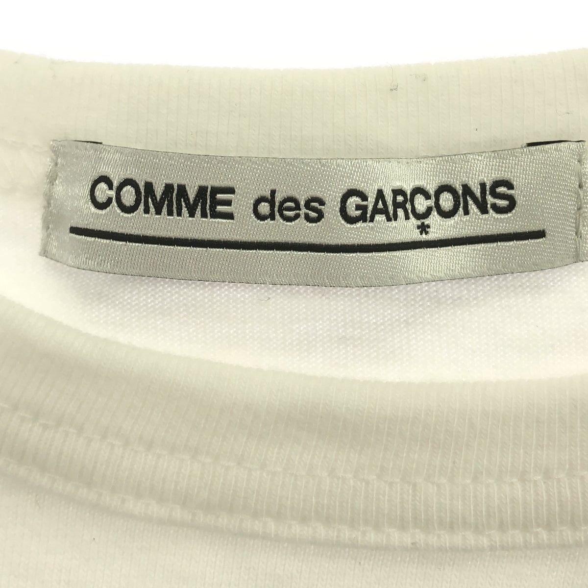 COMME des GARCONS / 컴데 갤슨 | mystery 프론트 컷소우 | 화이트 / 레드 / 블랙 |