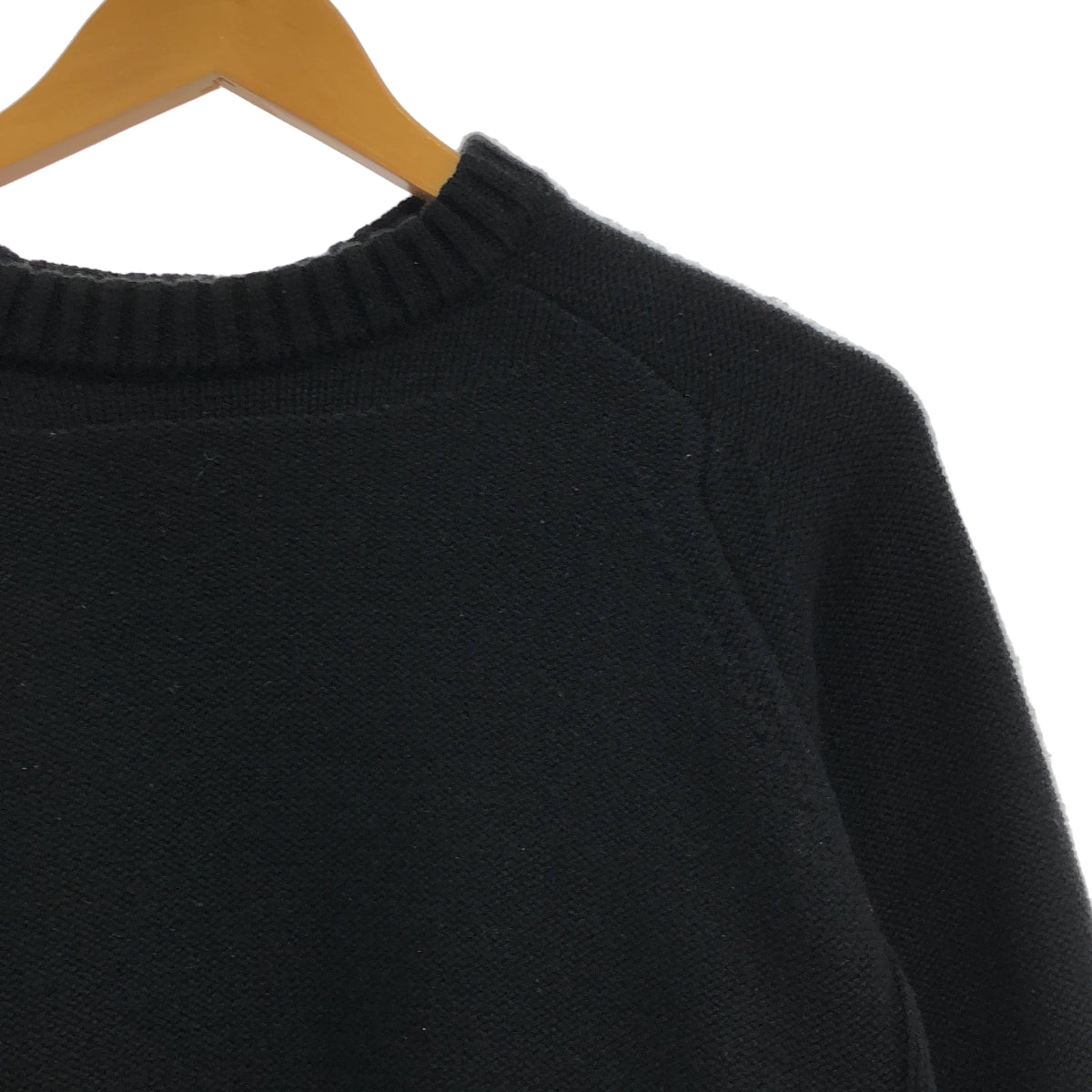 CINOH / チノ | Side Decorated Crew Neck Knit カシミヤ サイド デコレーテッド クルーネックニット | 40 | メンズ