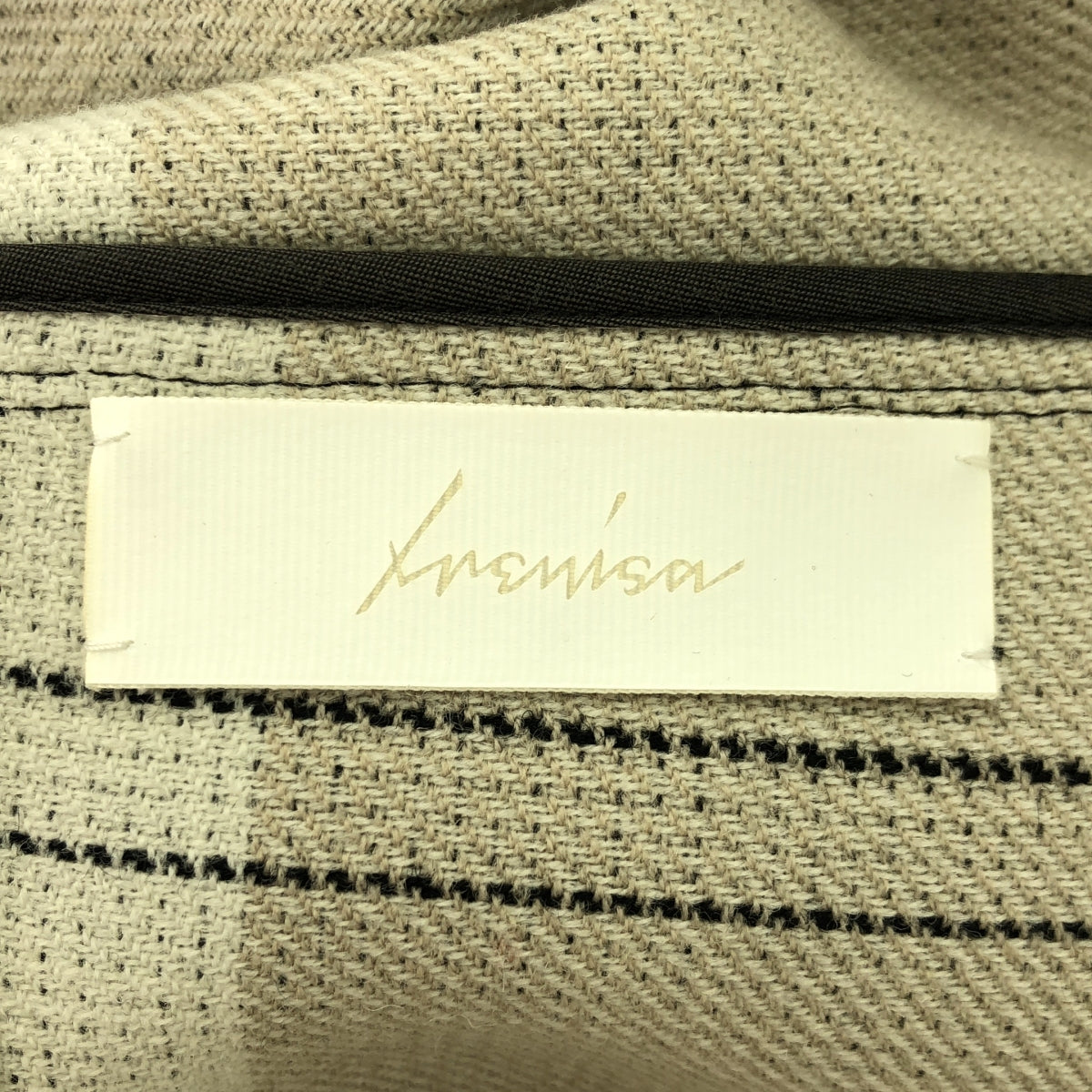 【美品】  IRENISA / イレニサ | 2022AW | SQUARE NECK PULL OVER SHIRT / スクエアネックプルオーバーシャツ | 2 | ブラック/グレー | メンズ