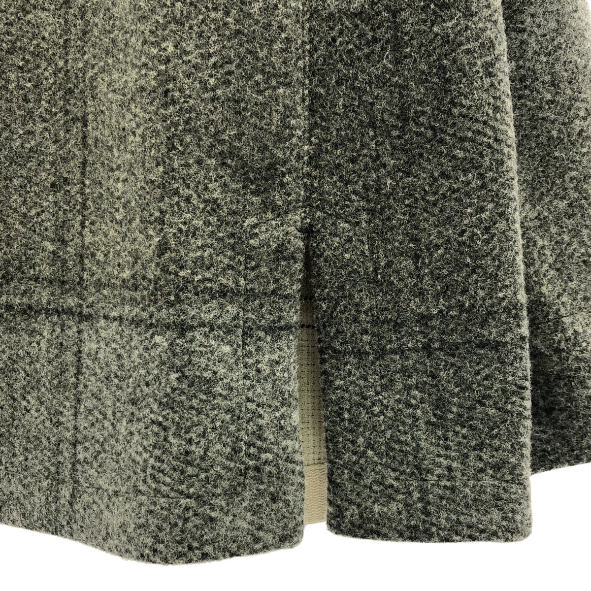 【美品】  IRENISA / イレニサ | 2022AW | SQUARE NECK PULL OVER SHIRT / スクエアネックプルオーバーシャツ | 2 | ブラック/グレー | メンズ