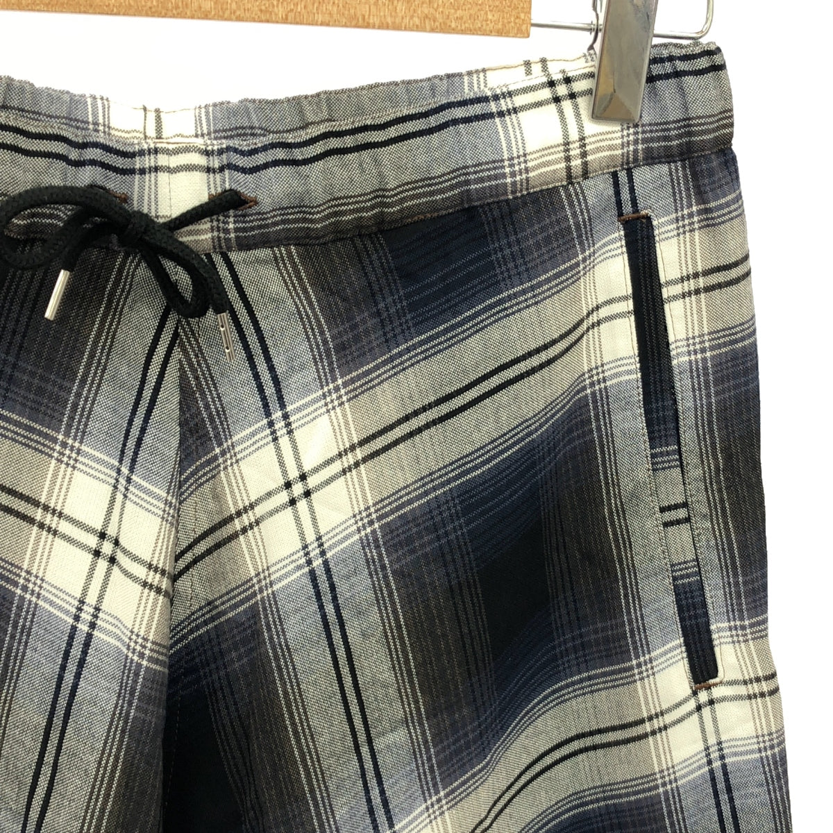 sulvam 23ss チェックスラックス 美品】 sulvam / サルバム | 2023SS | SHORT PANTS レーヨン
