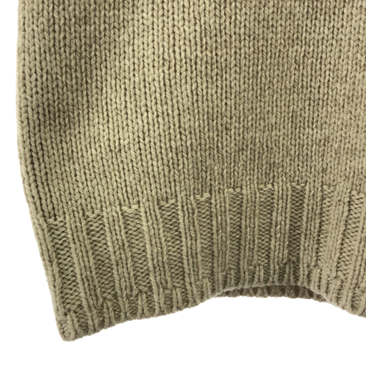 MADISON BLUE | Wool nylon pullover short sleeve knit | 00 (XS) | Beige | Women's