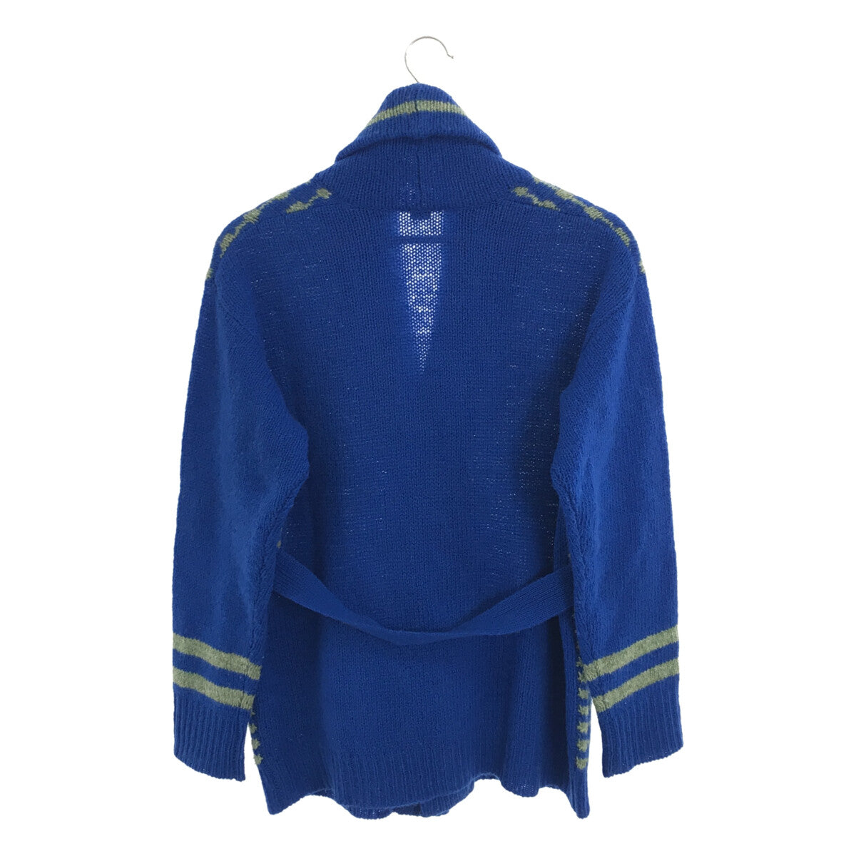 45r / Forty Five R | Shetland Jacquard Cowichan Cardigan | 0 | Blue | Women's