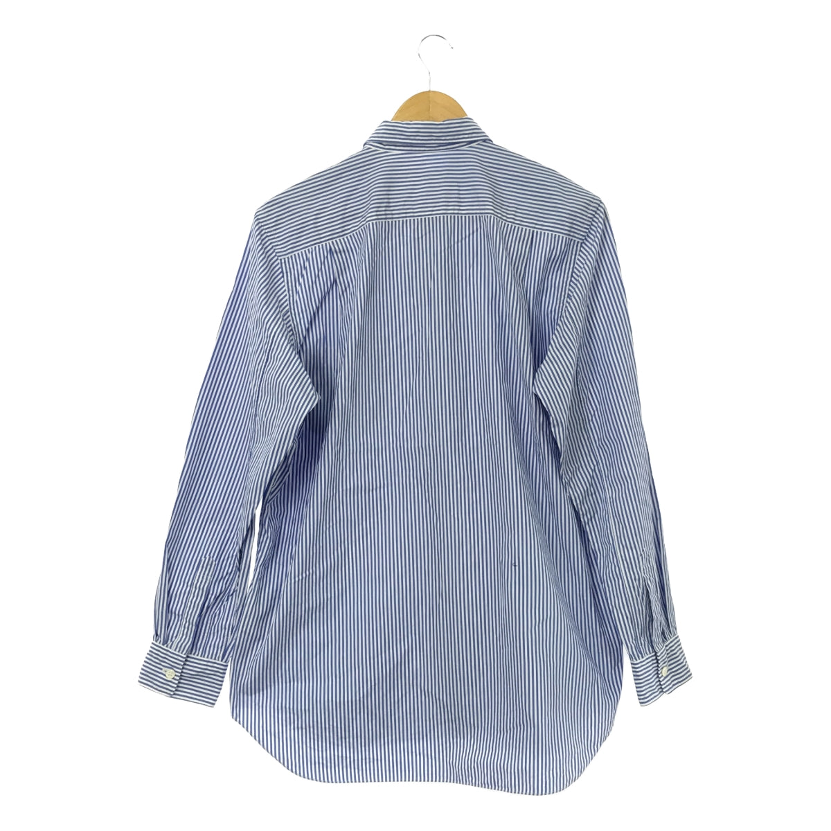 COMME des GARCONS | 2011AW | Cotton Striped Regular Collar Shirt | M | Blue/White | Women's