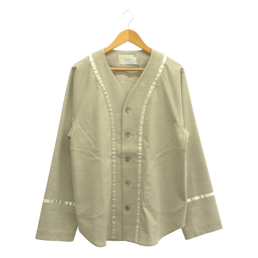 【新品】  prasthana / プラスターナ | glitter base ball shirt / シャツ | M | グレージュ | メンズ