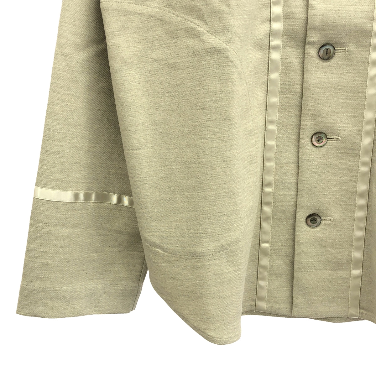 [New] prasthana / Prasthana | glitter base ball shirt / shirt | M | beige | men's