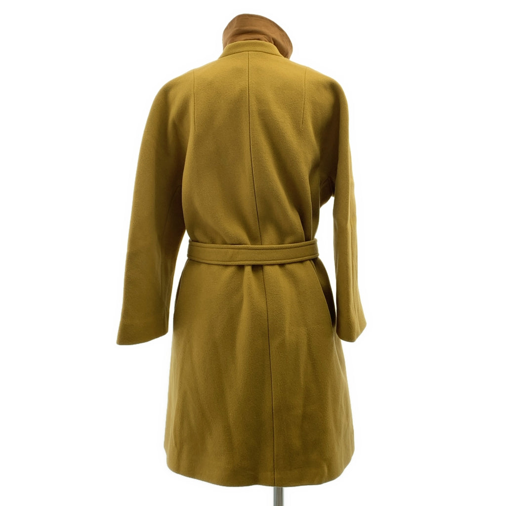 CARVEN / 칼벤 | 울 착탈 가능 컬러 벨티드 오버 코트 | 36 | 여성