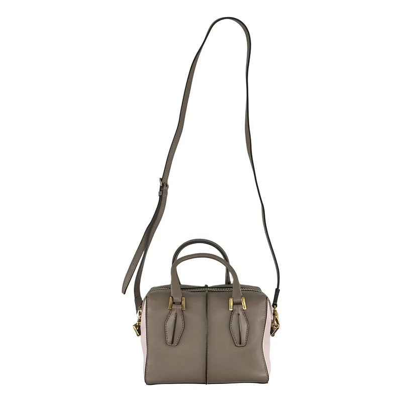 TOD'S / トッズ | D-CUBE / ディーキューブ 2way ショルダー付き レザー ハンドバッグ |