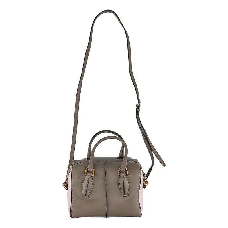 TOD'S / トッズ | D-CUBE / ディーキューブ 2way ショルダー付き レザー ハンドバッグ |