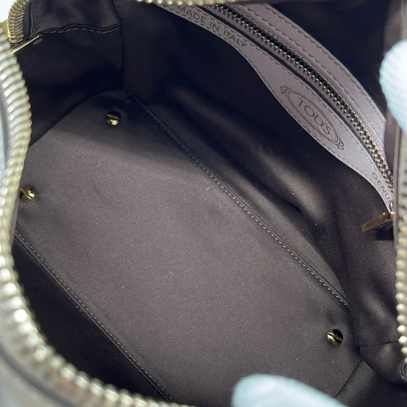 TOD'S / トッズ | D-CUBE / ディーキューブ 2way ショルダー付き レザー ハンドバッグ |