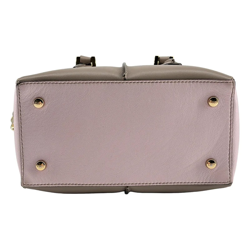 TOD'S / トッズ | D-CUBE / ディーキューブ 2way ショルダー付き レザー ハンドバッグ |