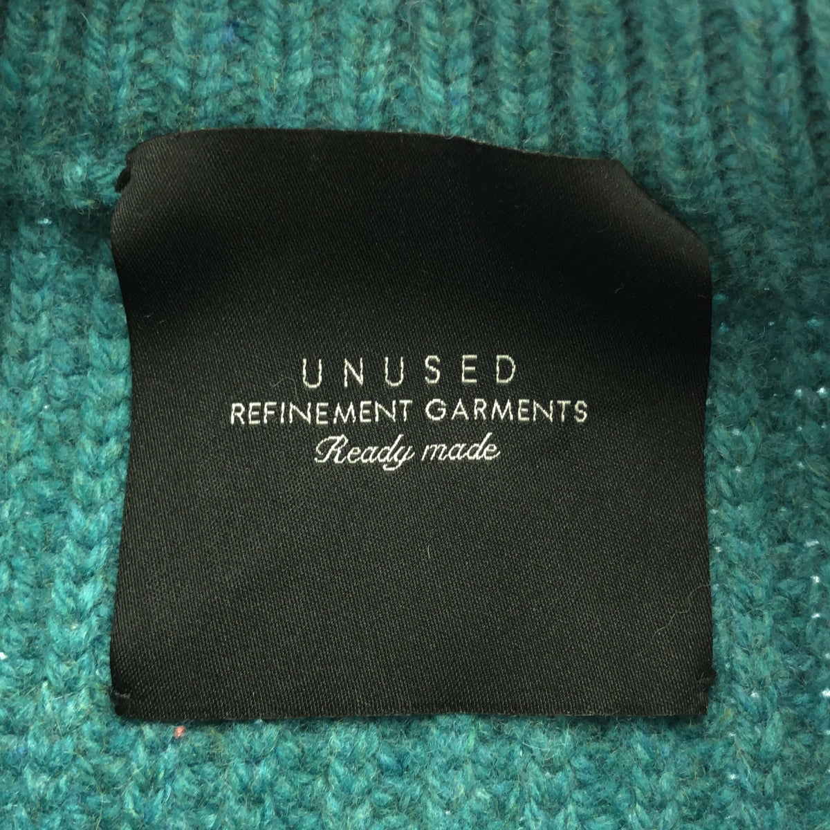 UNUSED / アンユーズド | CREW NECK KNIT リブ クルーネックニット | 1 | グリーン系 | メンズ