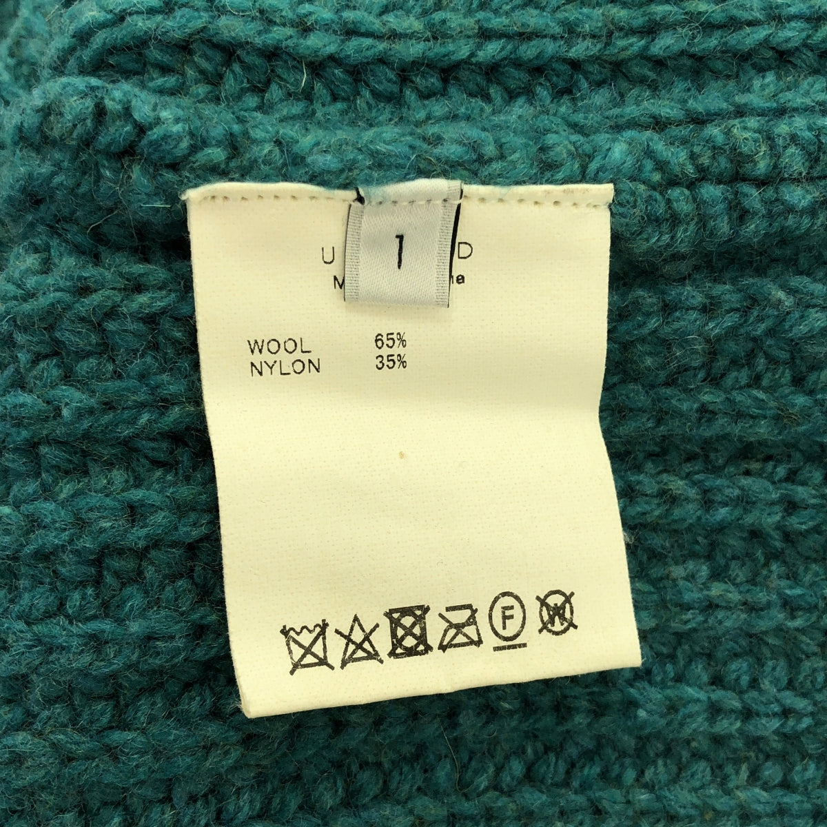 UNUSED / アンユーズド | CREW NECK KNIT リブ クルーネックニット | 1 | グリーン系 | メンズ