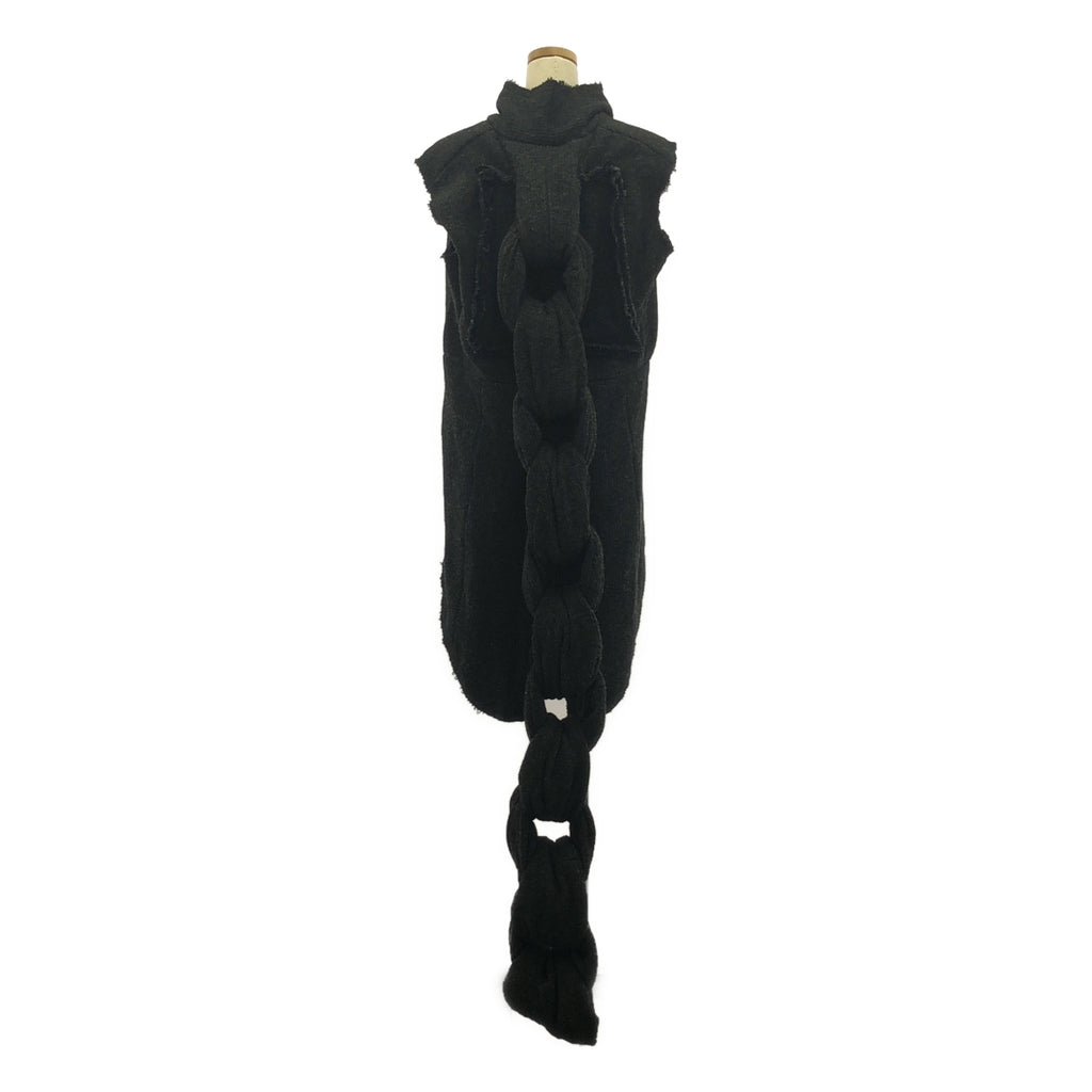 [品相良好] COMME des GARCONS | 2014秋冬 |改良無扣針織長外套 | S |灰色 |女性的