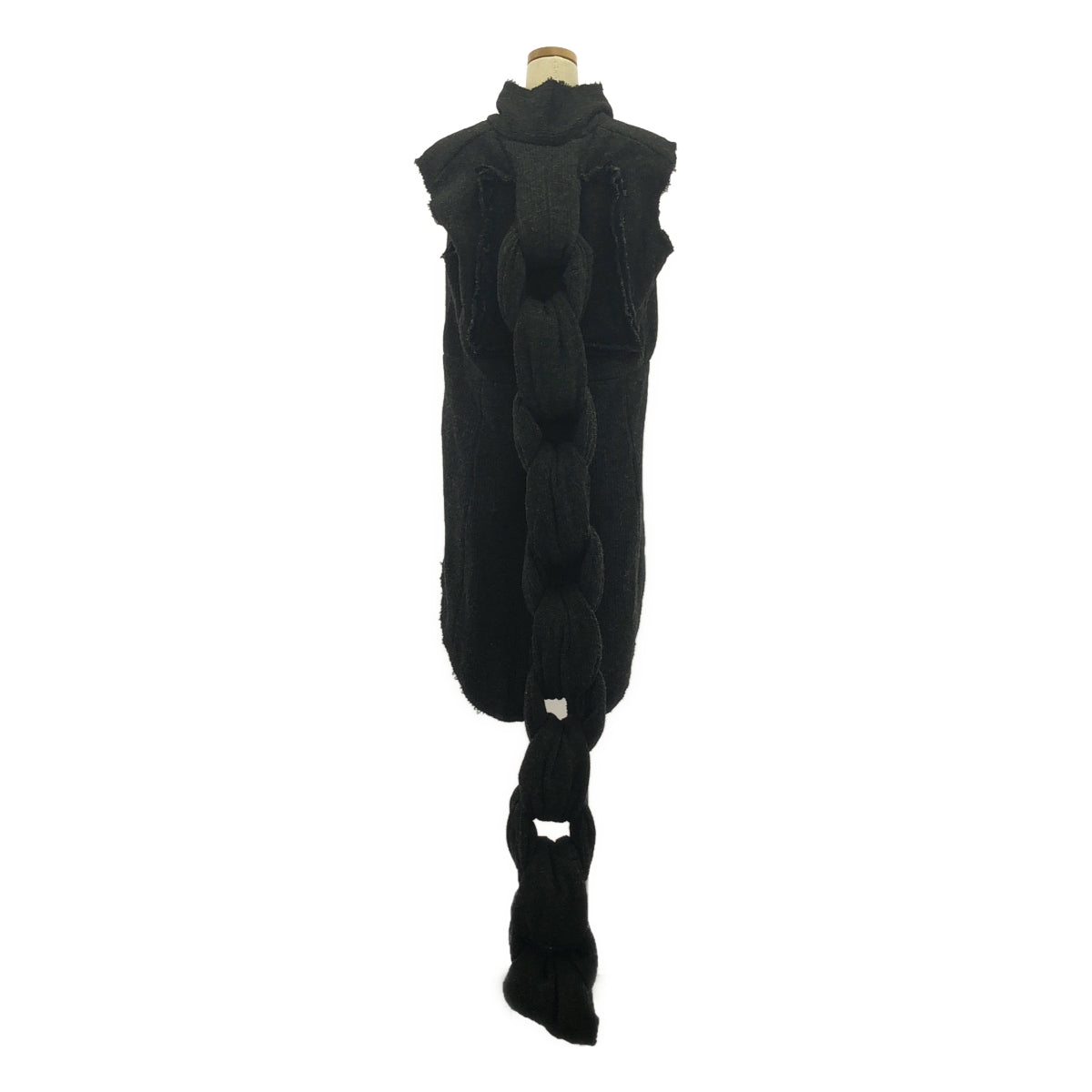 [品相良好] COMME des GARCONS | 2014秋冬 |改良無扣針織長外套 | S |灰色 |女性的