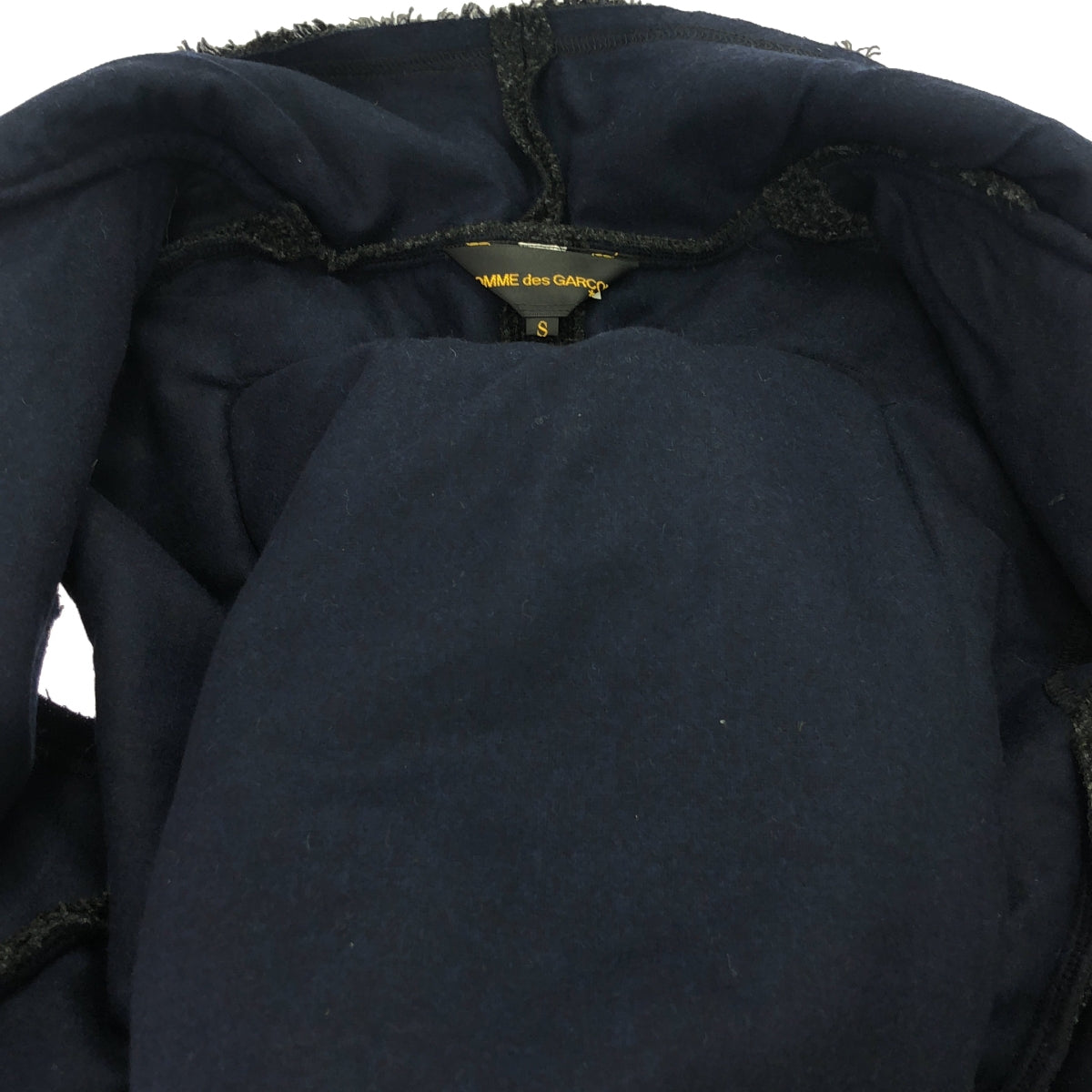 [品相良好] COMME des GARCONS | 2014秋冬 |改良無扣針織長外套 | S |灰色 |女性的