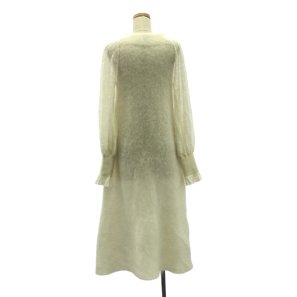 FUMIE=TANAKA / 田中文江 | 手臂馬海毛 OP 手臂馬海毛洋裝 | 1 | 白色 | 女款