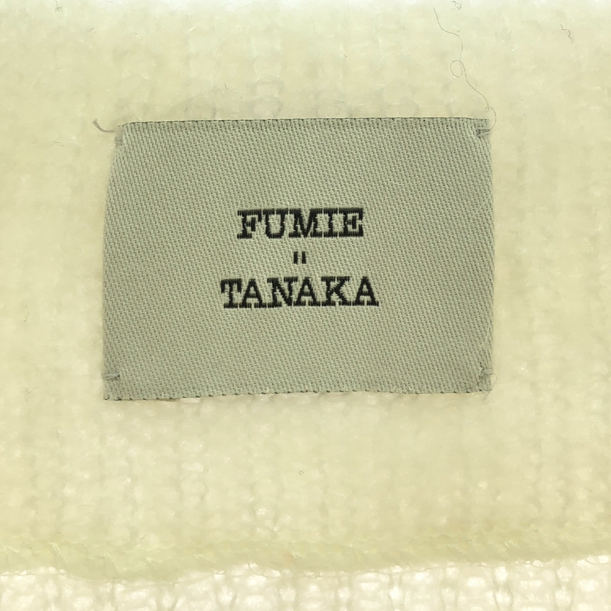 FUMIE=TANAKA / 田中文江 | 手臂馬海毛 OP 手臂馬海毛洋裝 | 1 | 白色 | 女款