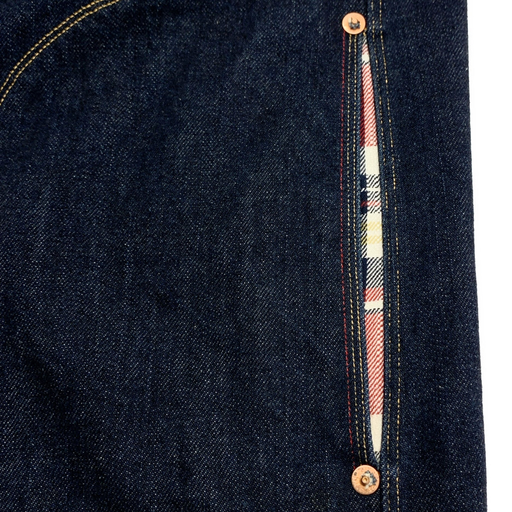 JUNYAWATANABE COMME des GARCONS MAN / 渡邊淳彌男裝 | 2012 秋冬 | x Levi's / Levi's 手肘飾片燈芯絨衣領混合材質牛仔大衣 | M 碼 | 靛藍 | 男裝
