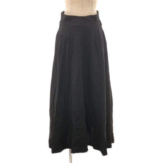 foufou / foufou | linen flare skirt | 0 | black | women's