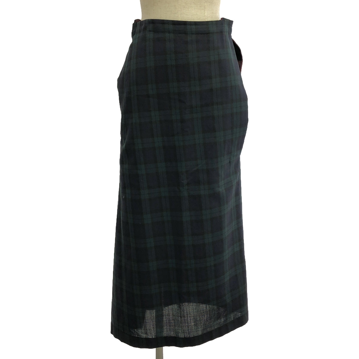 JUNYA WATANABE COMME des GARCONS / Junya Watanabe | AD1996 | Check wool asymmetrical skirt | M | Women's