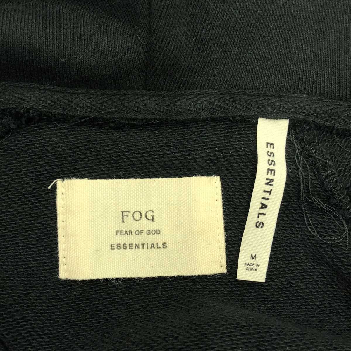 【美品】  FOG ESSENTIALS / エフオージーエッセンシャルズ | ハーフジップ スウェットパーカー | M | ブラック | メンズ
