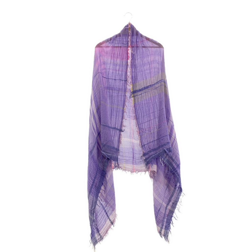 tamaki niime 玉木新雌 / タマキニイメ | コットン フリンジ チェック 大判 ストール |