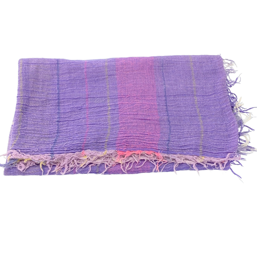 tamaki niime 玉木新雌 / タマキニイメ | コットン フリンジ チェック 大判 ストール |