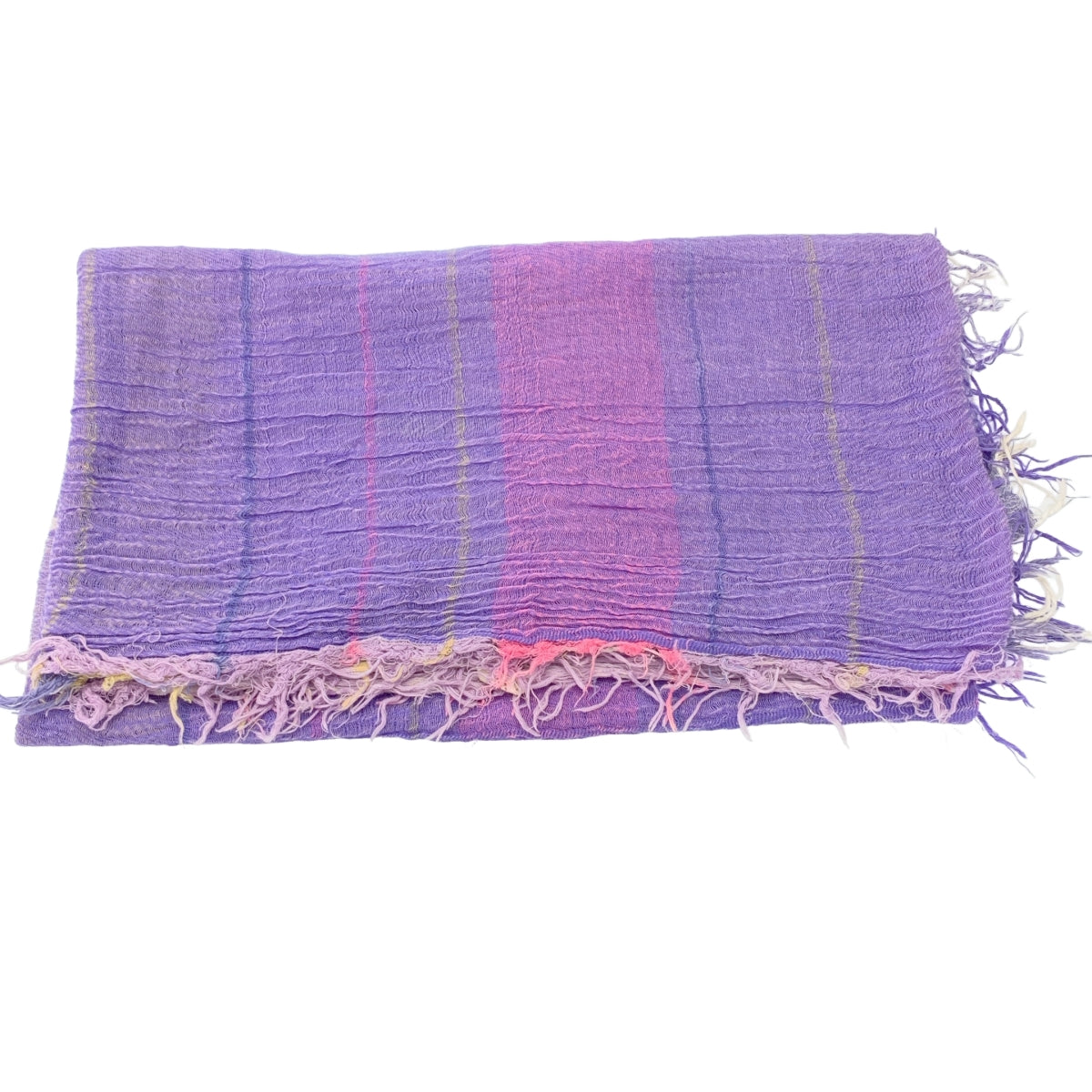 tamaki niime 玉木新雌 / タマキニイメ | コットン フリンジ チェック 大判 ストール |