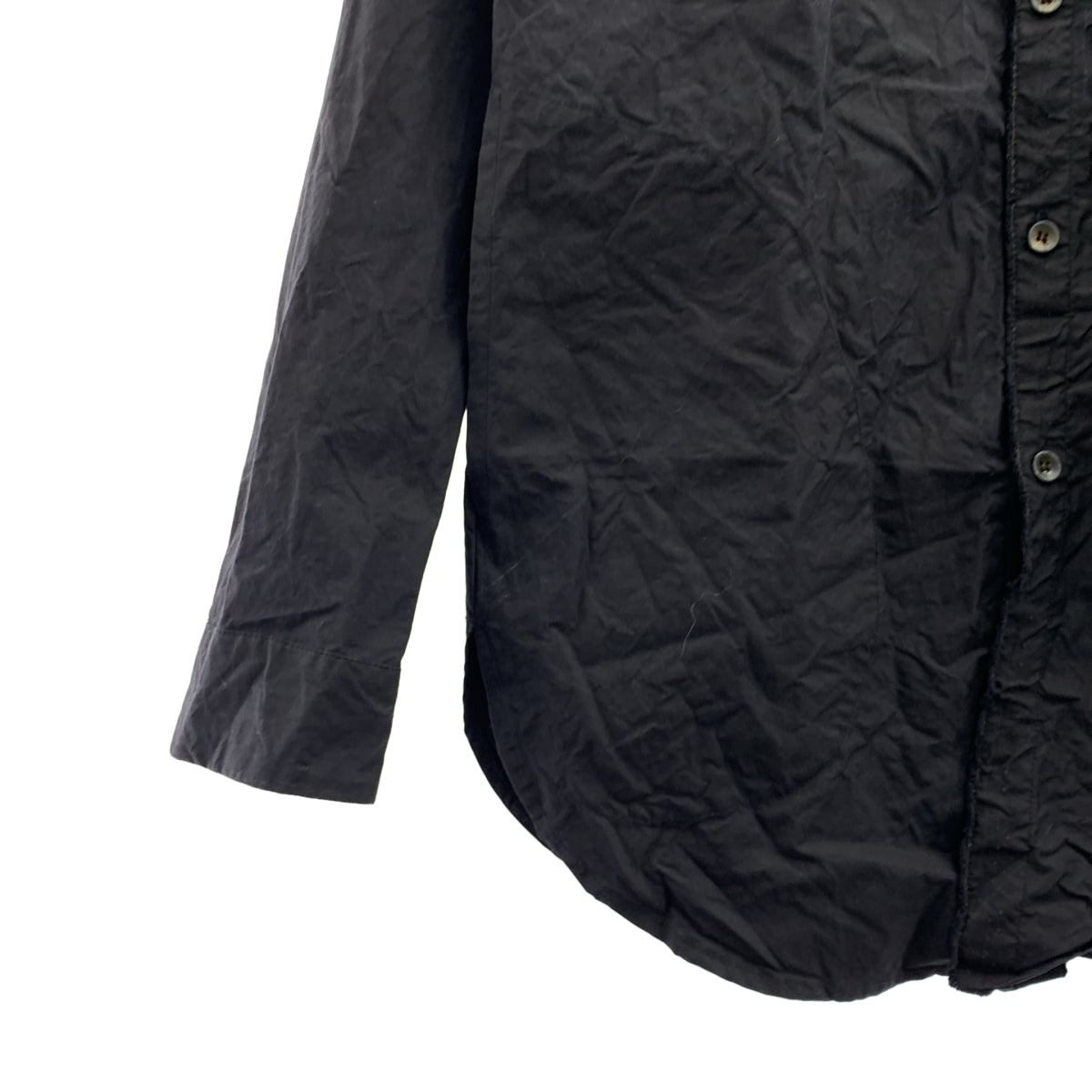 P.R.PATTERSON / P.R.パターソン | POCKET SHIRT / スタンドカラー ポケット シャツ | S | ブラック | メンズ