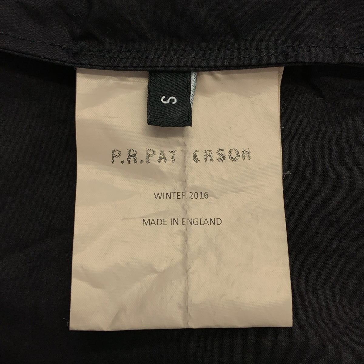 P.R.PATTERSON / P.R.パターソン | POCKET SHIRT / スタンドカラー ポケット シャツ | S | ブラック | メンズ