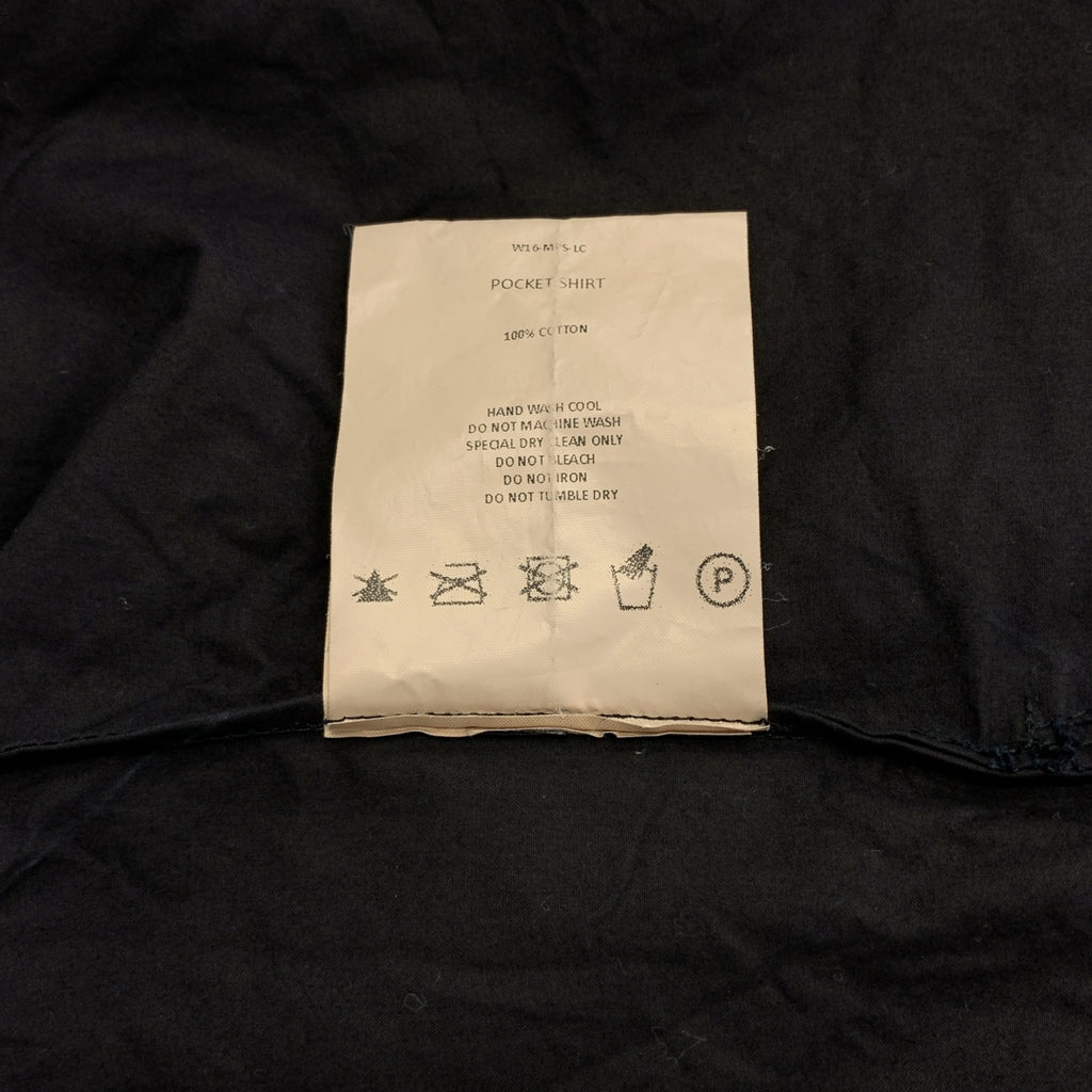 P.R.PATTERSON / P.R.パターソン | POCKET SHIRT / スタンドカラー ポケット シャツ | S | ブラック | メンズ