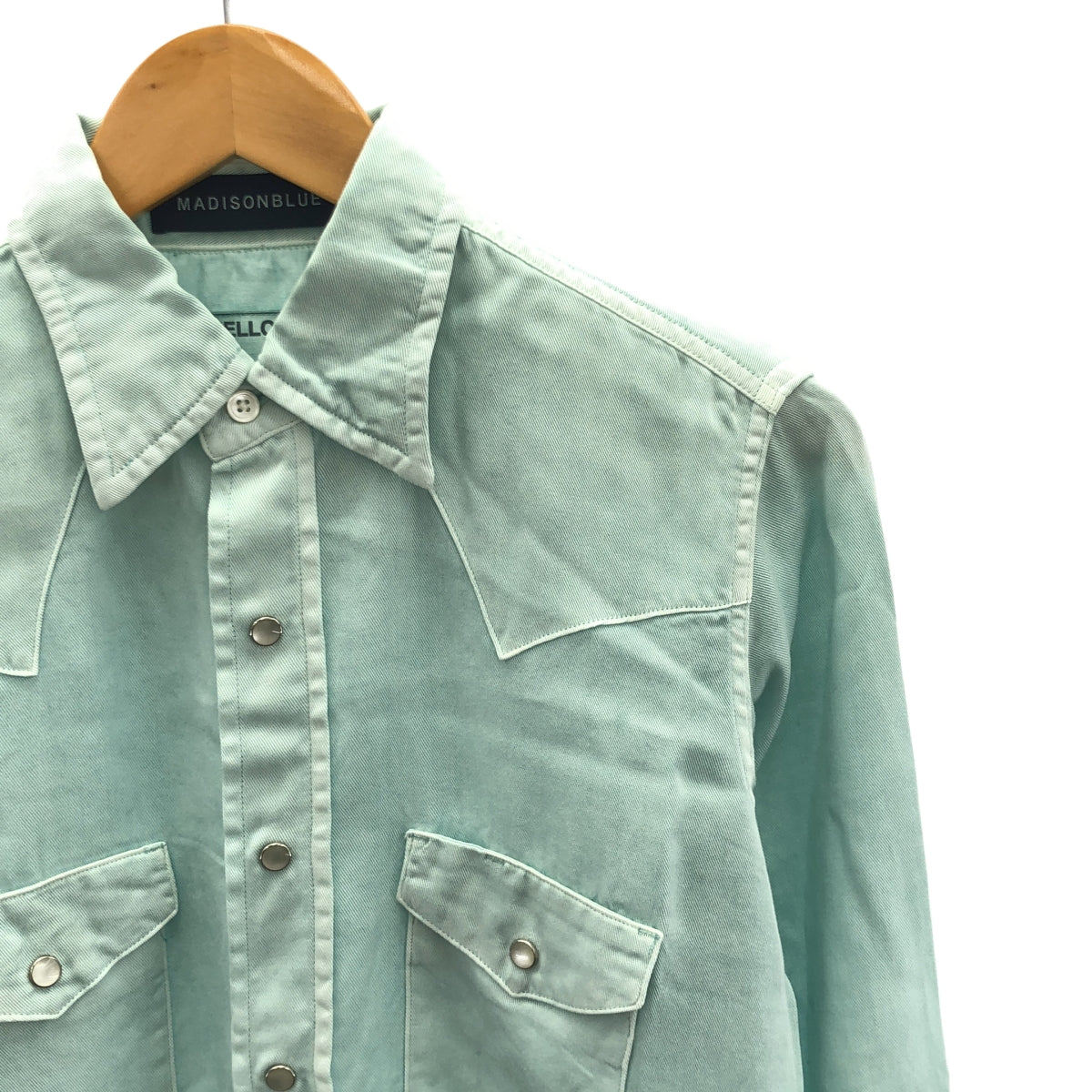 MADISON BLUE / 매디슨 블루 | WESTERN SHIRT OVER DYED TWILL 웨스턴 셔츠 오버 다이 트일 리요셀 |