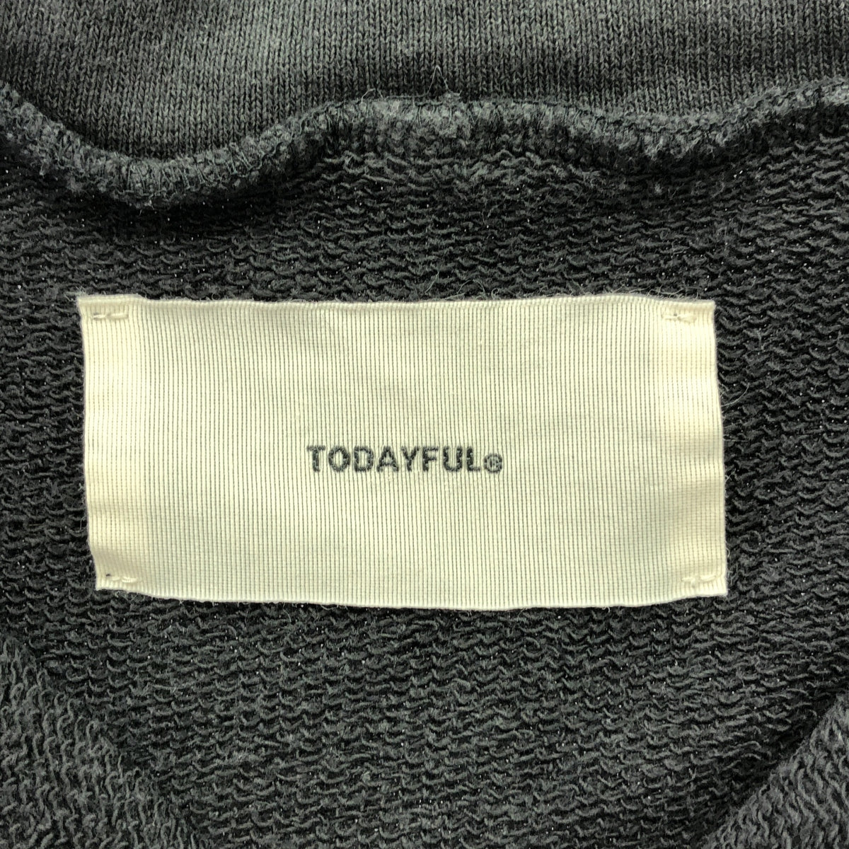 TODAYFUL | 2023AW | Half Zip Pullover Sweatshirt | F | Charcoal Gray | Women's