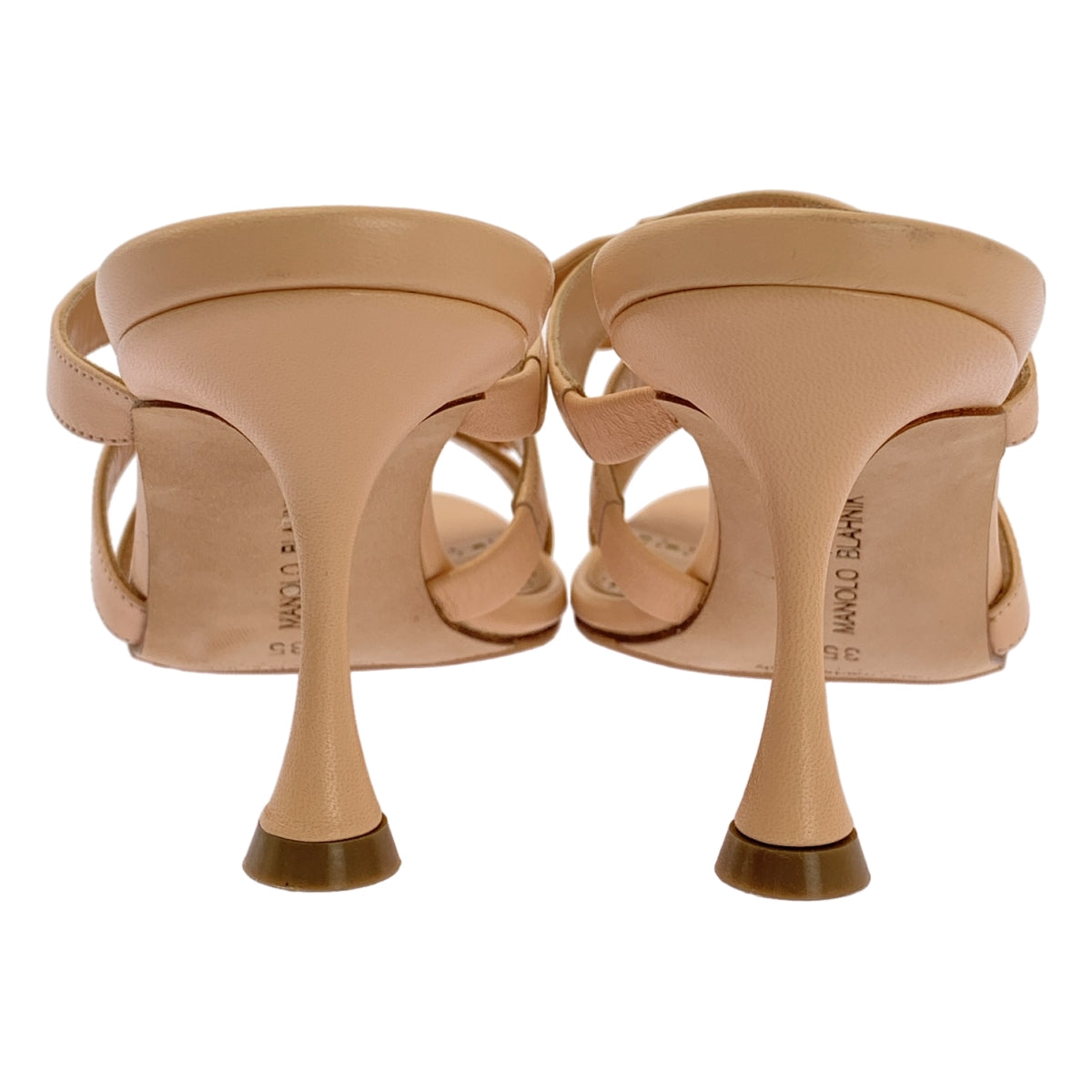 MANOLO BLAHNIK | IRCANAMU 涼鞋 | 皮革絲帶裝飾高跟涼鞋 | 尺寸 35 | 女款