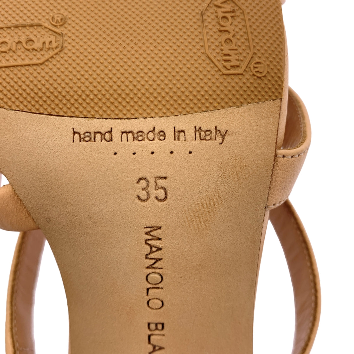 MANOLO BLAHNIK | IRCANAMU 涼鞋 | 皮革絲帶裝飾高跟涼鞋 | 尺寸 35 | 女款