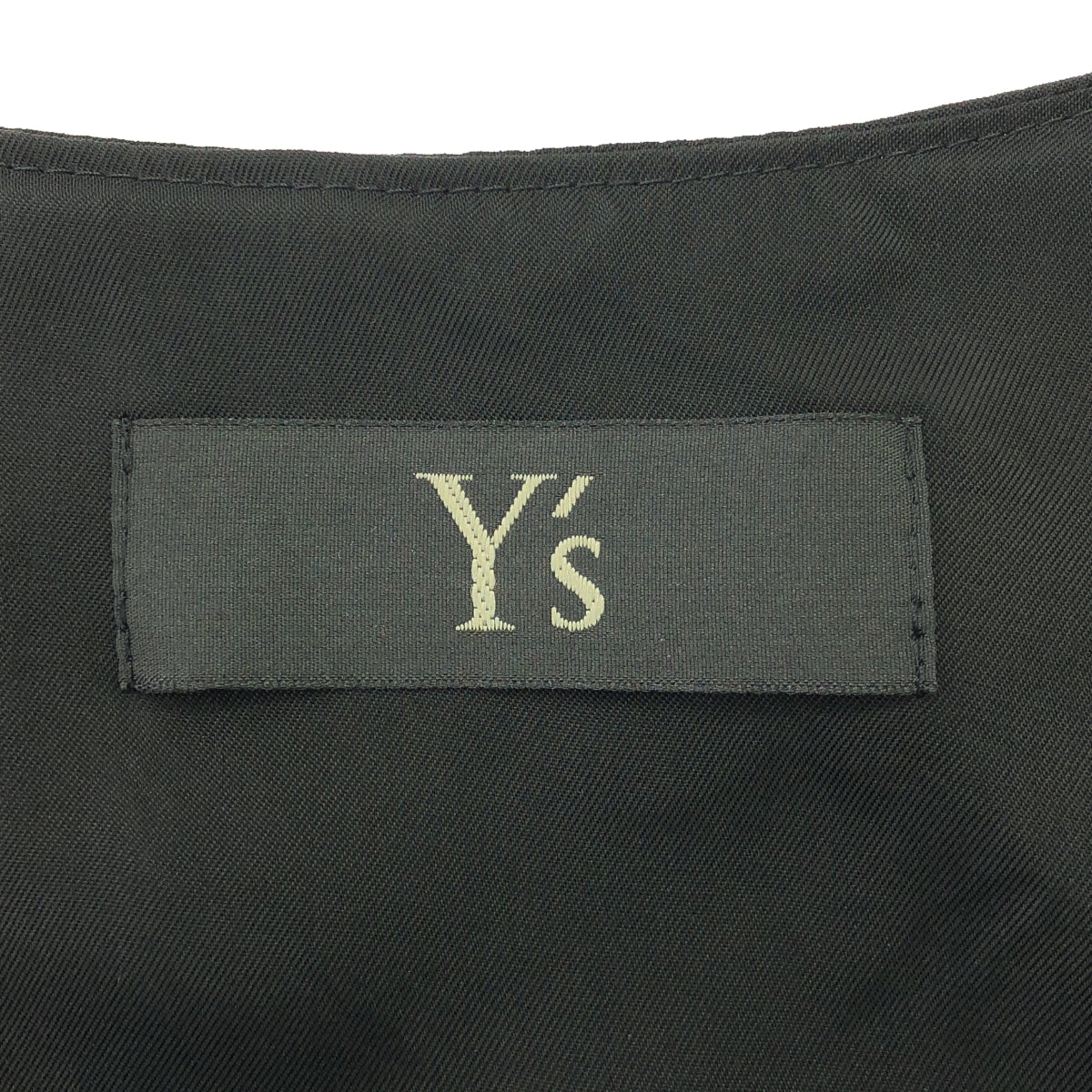 Y's / ワイズヨウジヤマモト | SLEEVELESS DRESS ストライプ切替 ノースリーブワンピース | 2 | ブラック | レディース