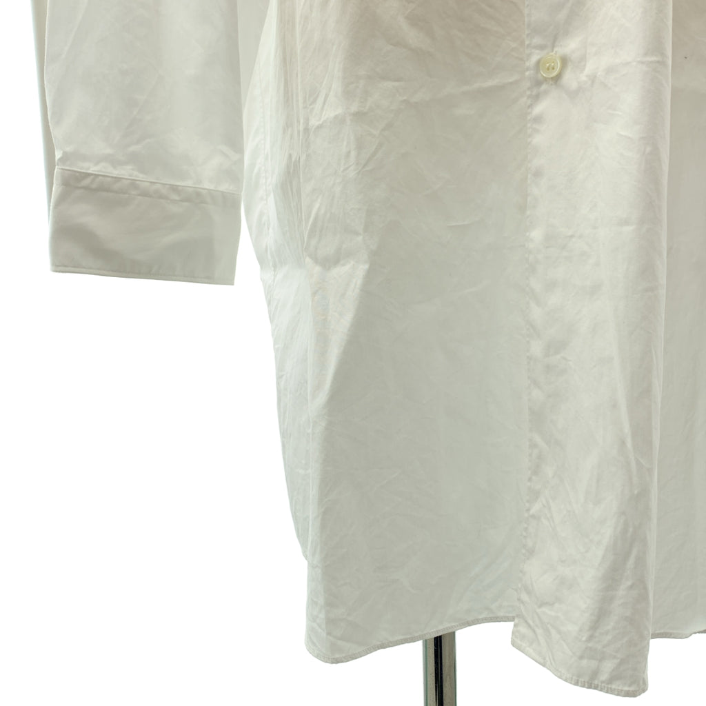 【美品】  COMME des GARCONS COMME des GARCONS / コムコム | 2024SS | コットン オーバーシルエット ロングシャツ ブラウス | S | ホワイト | レディース