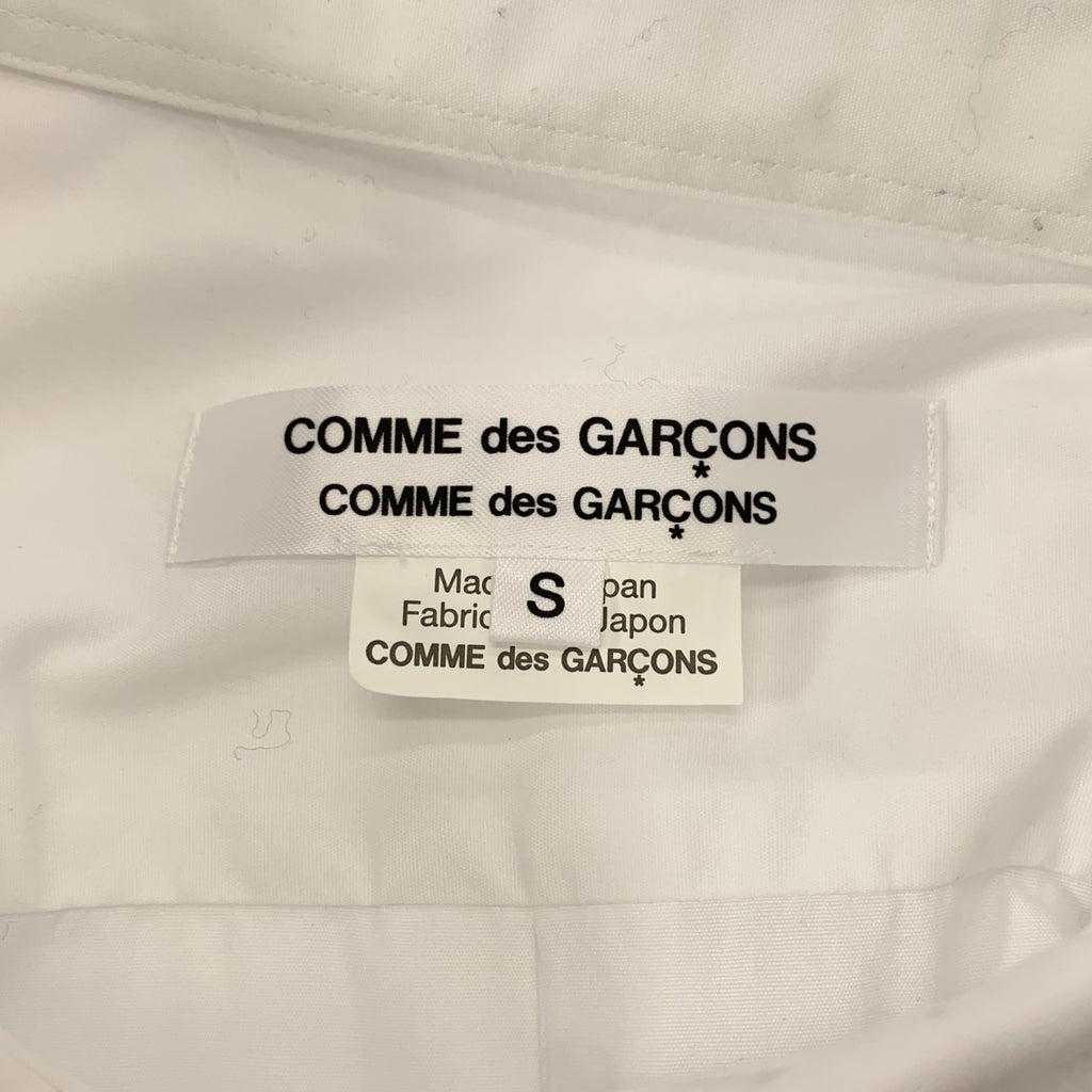【美品】  COMME des GARCONS COMME des GARCONS / コムコム | 2024SS | コットン オーバーシルエット ロングシャツ ブラウス | S | ホワイト | レディース