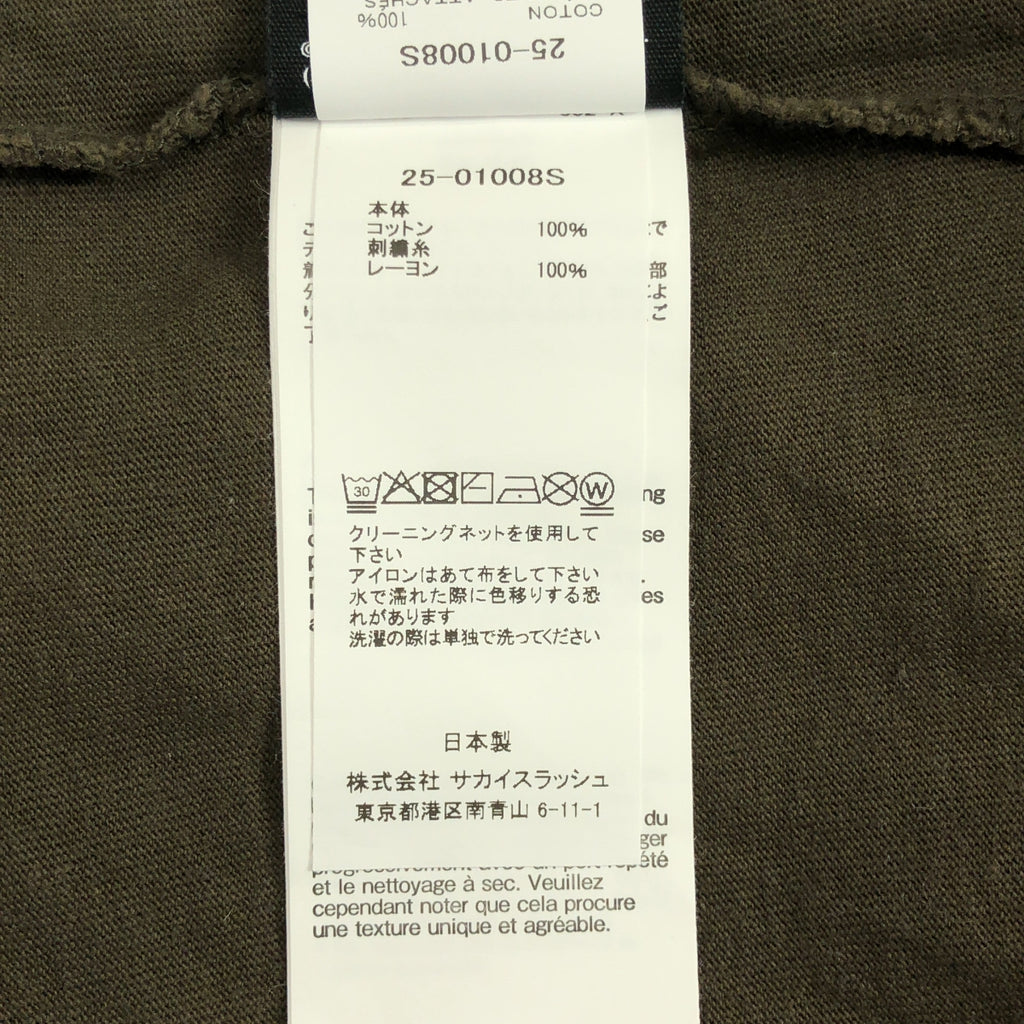 sacai | 2025 秋冬 | 野獸家園印花T卹 | 尺寸 2 | 男款