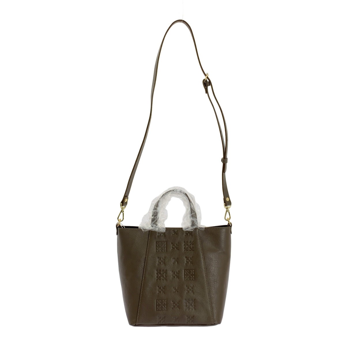 russet / 러싯 | 2way 숄더 포함 소가죽 카우레자 핸드백 |