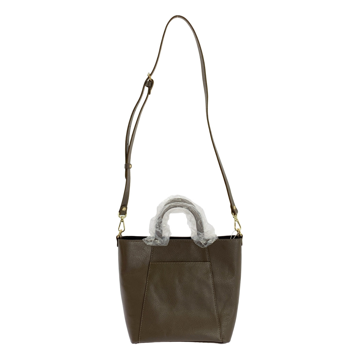 russet / 러싯 | 2way 숄더 포함 소가죽 카우레자 핸드백 |