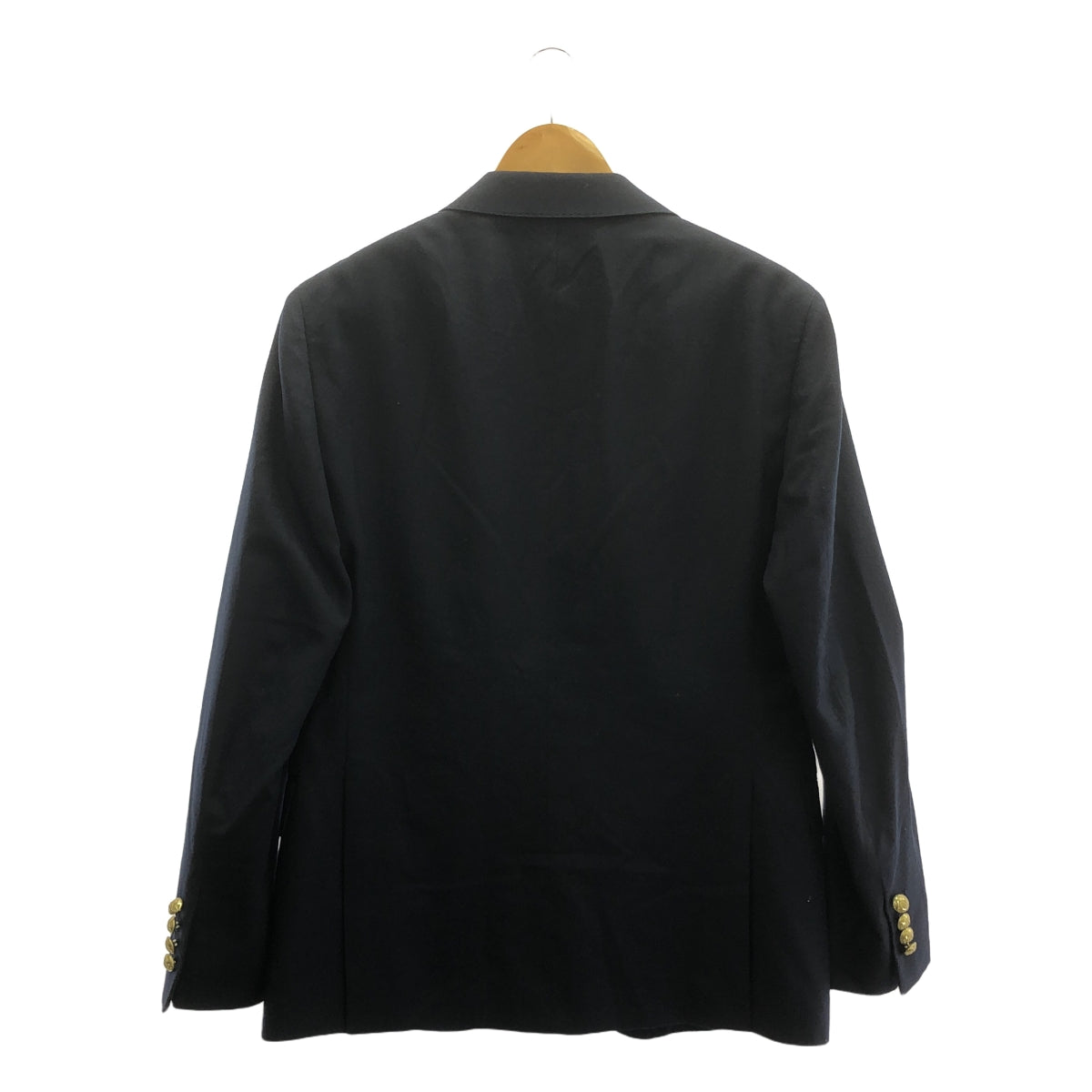 【美品】  POLO RALPH LAUREN / ポロラルフローレン | メタルボタン モダン ギャバジン ブレザー | 38S | ネイビー | メンズ